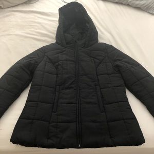 Black puff jacket